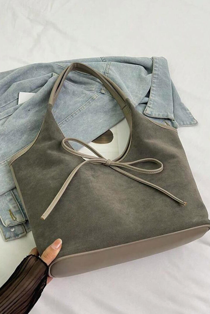 Florence Suede Bow Bag - SOERA Store