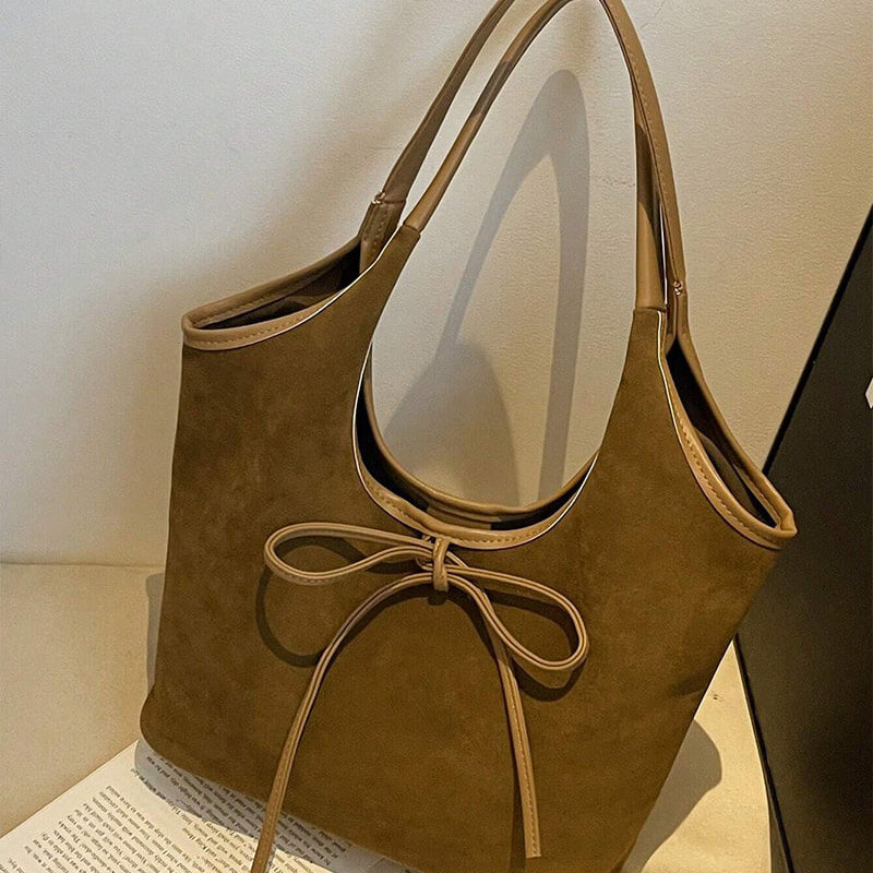 Florence Suede Bow Bag - SOERA Store