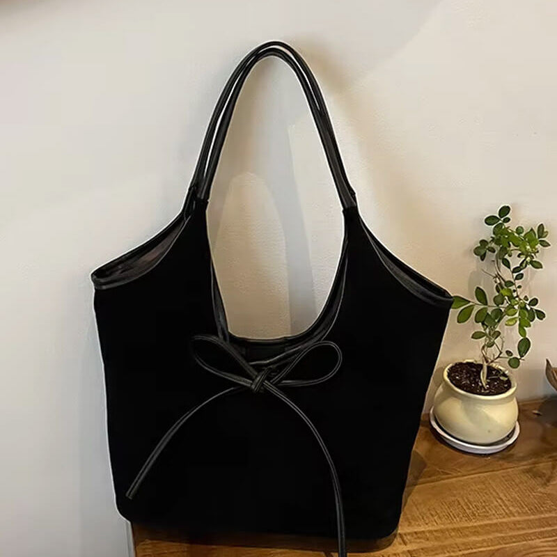 Florence Suede Bow Bag - SOERA Store