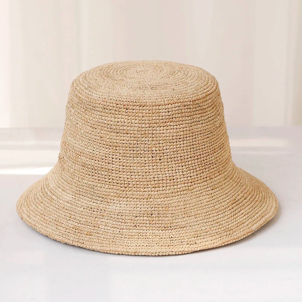 SOERA Ariel Raffia Bucket Hat - Accessories - Light Brown 56-58 cm