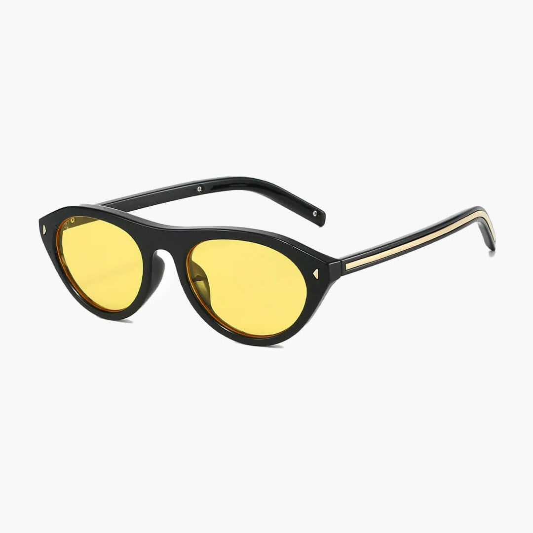SOERA Elina Oversized Sunglasses - Accessories - Black Yellow