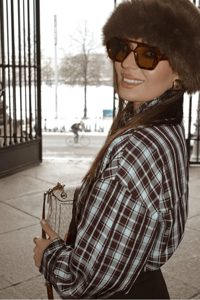 SOERA Rebecca Poplin Plaid Wrapped Shirt - Blouse - SOERA-334019-PLA-XS-90467 XS
