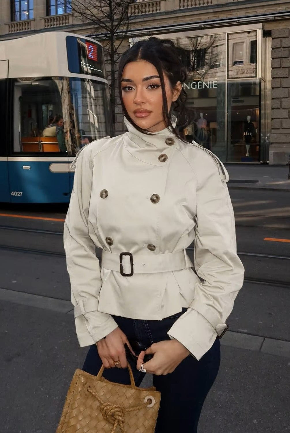 SOERA Teresa British Belted Trench Coat - Coat - SOERA-920451-KHA-M-18403 Beige M