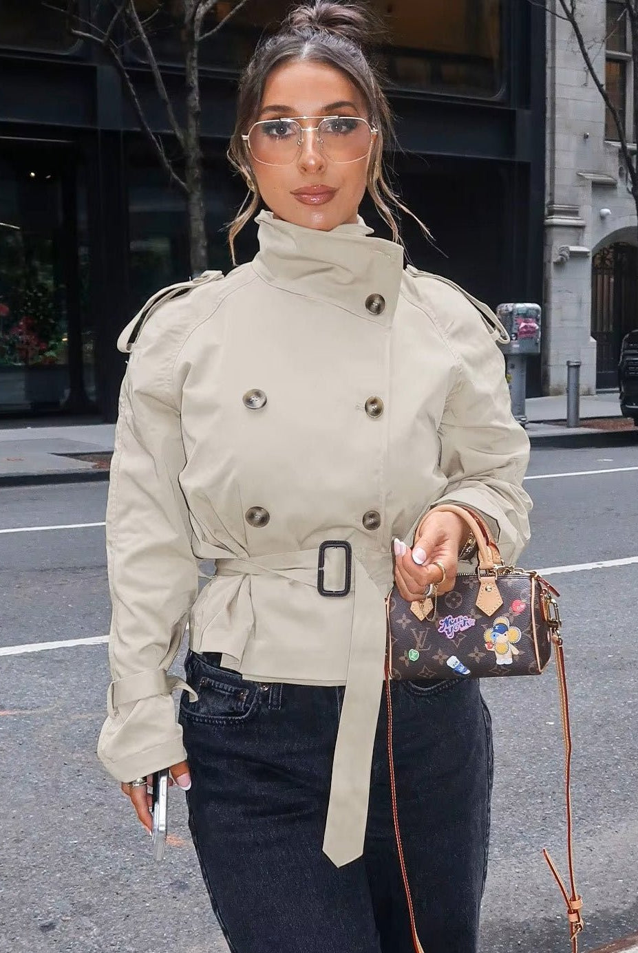 SOERA Teresa British Belted Trench Coat - Coat - SOERA-920451-KHA-XS-52867 Beige XS