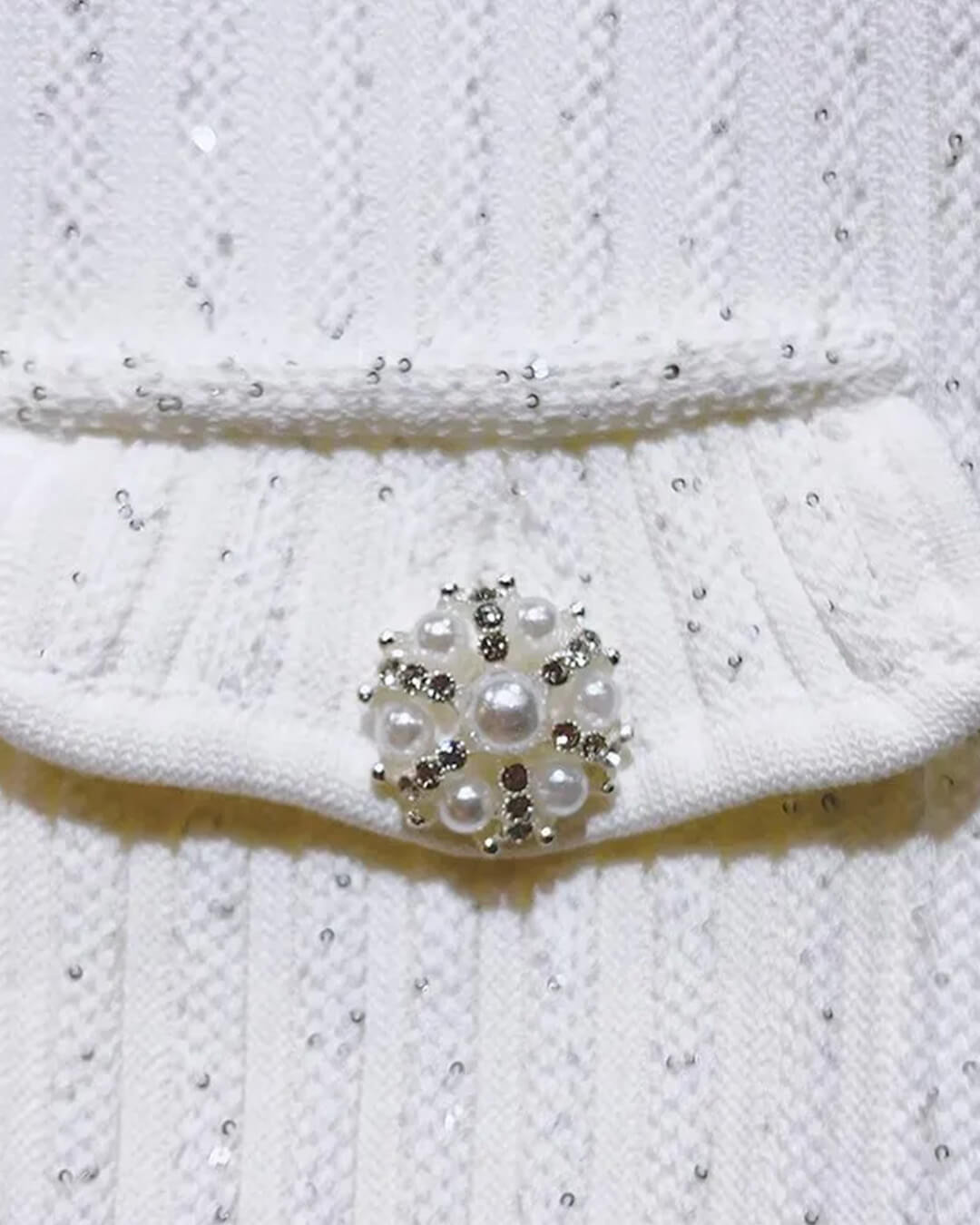 SOERA Bianca Sequined Knit Mini Dress - Dress - Blue XS