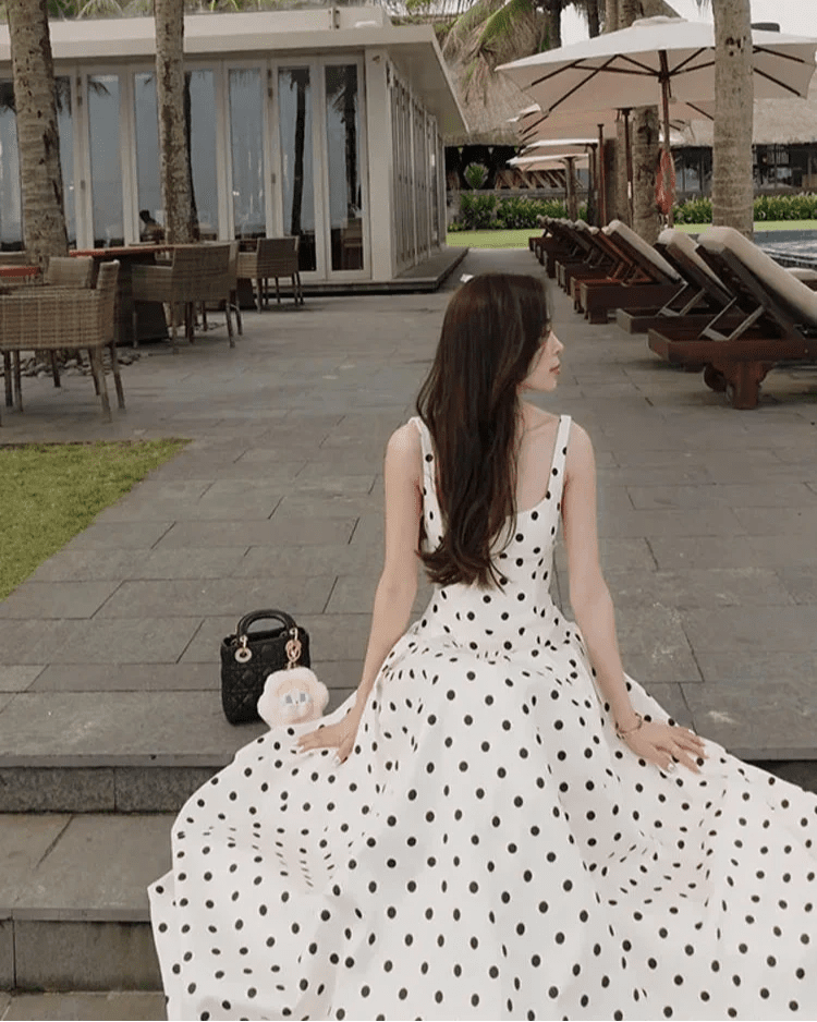 SOERA Jasmine Polka Dot Midi Dress - Dress - XS