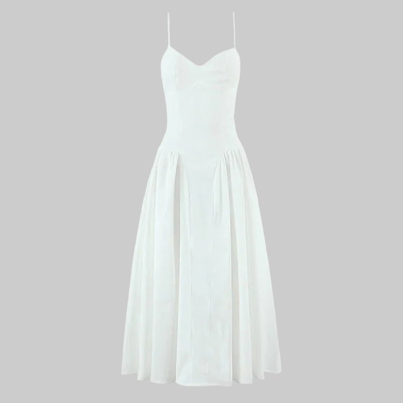 SOERA Luciana Bodice Spaghetti Strap Midi Dress - Dress - S