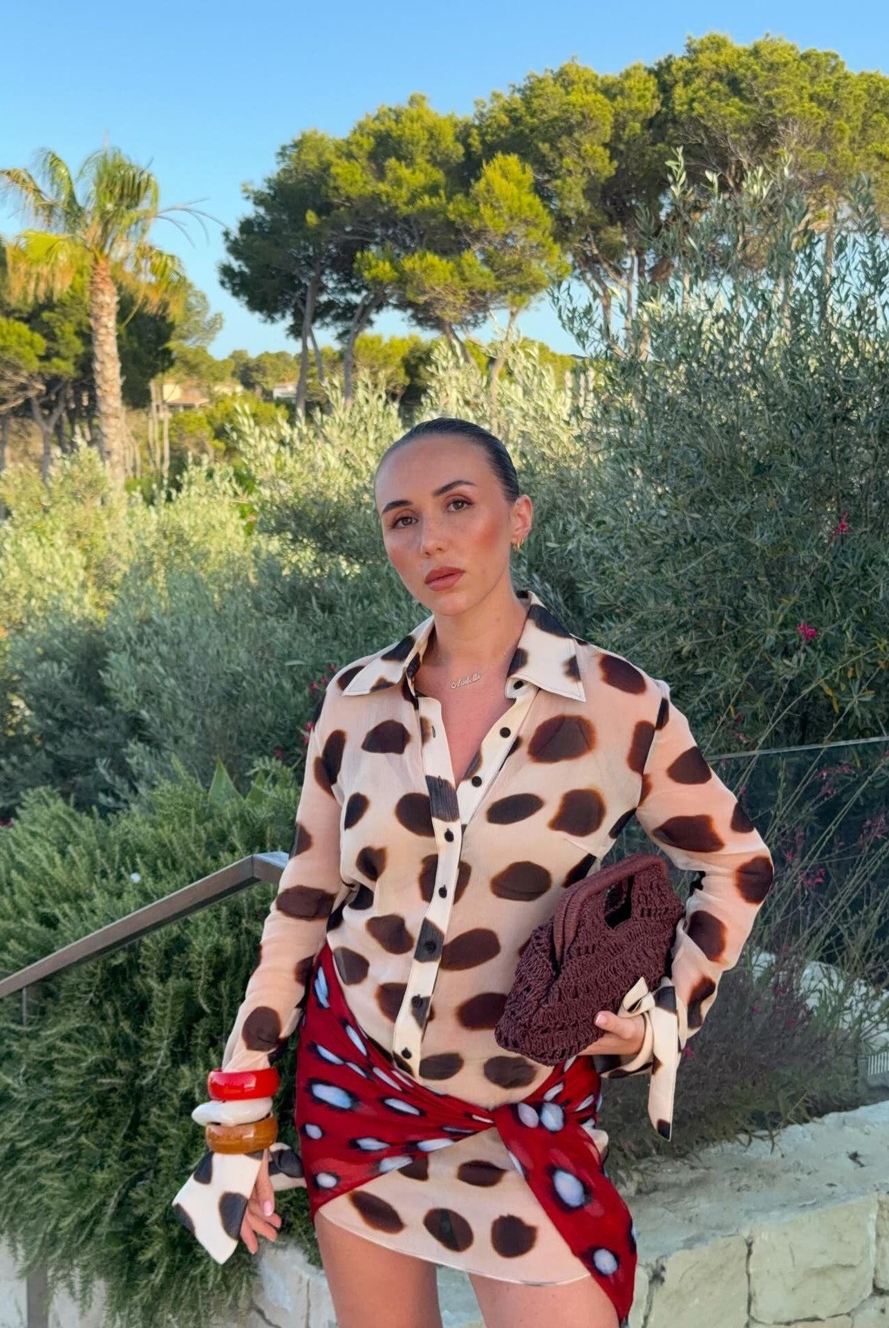 SOERA Margot Animal Print Shirt Dress - Dress - SOERA-154243-S-OS-14019 S