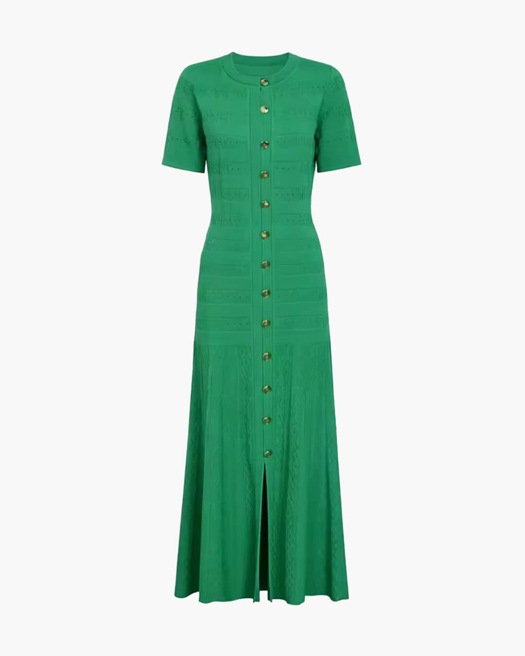 SOERA Quinn Ribbed Knit Midi Dress - Dress - Green XS