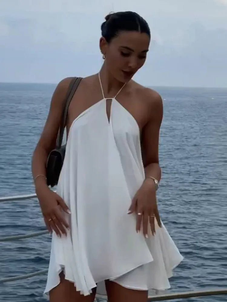 SOERA Zinnia Off - Shoulder Hollow Out Summer Dress - Dress - White S