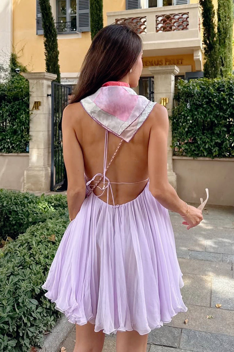 SOERA Cecilia Deep Neck Backless Mini Dress - Dresses - vx1774532669737915146 L