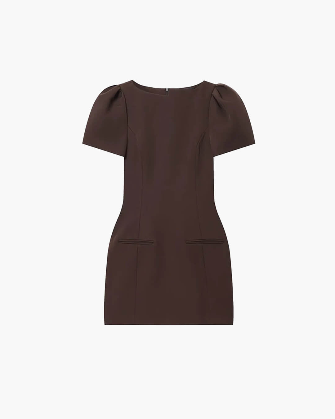 SOERA Darcy Puff Sleeve Mini Dress - Dresses - Brown XS