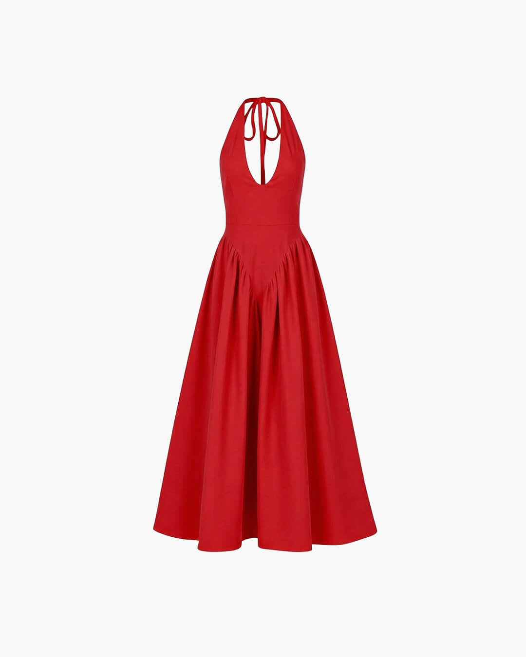 SOERA Kristy Deep Neck Maxi Dress - Dresses - 1005007292890333-;Yn1771582051647471159 Red M