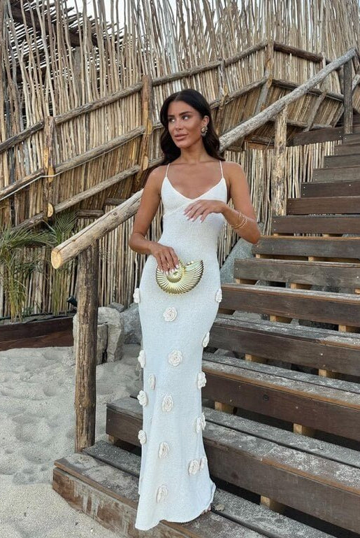 SOERA Sofia maxi dress - Dresses - DWOD2-QK943001 White S