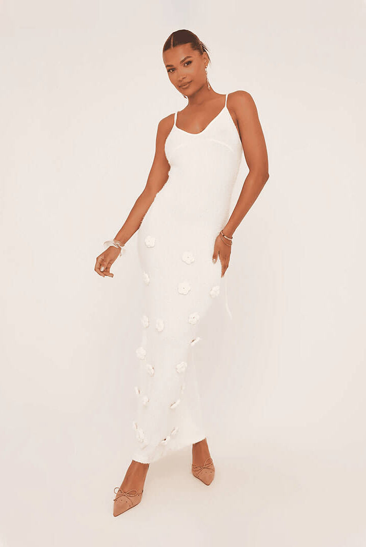 SOERA Sofia maxi dress - Dresses - DWOD2-QK943001 White S