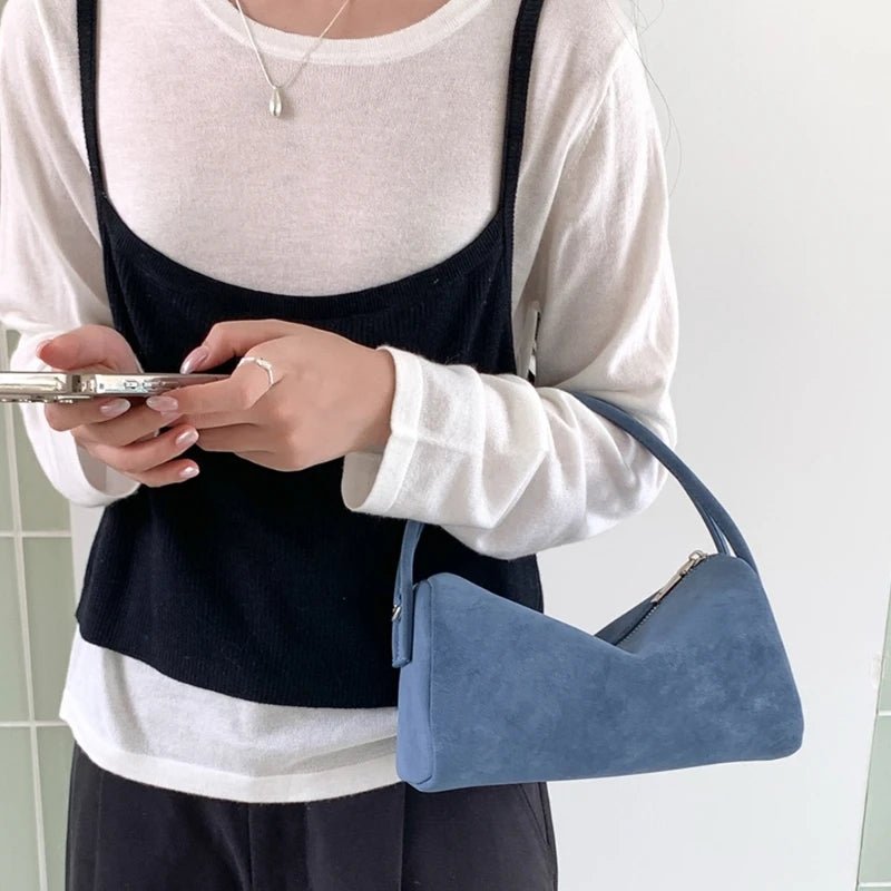 SOERA Bella Vegan Suede Bag - Handbags - 1005009709411927-;hl1758245227891147914 Beige