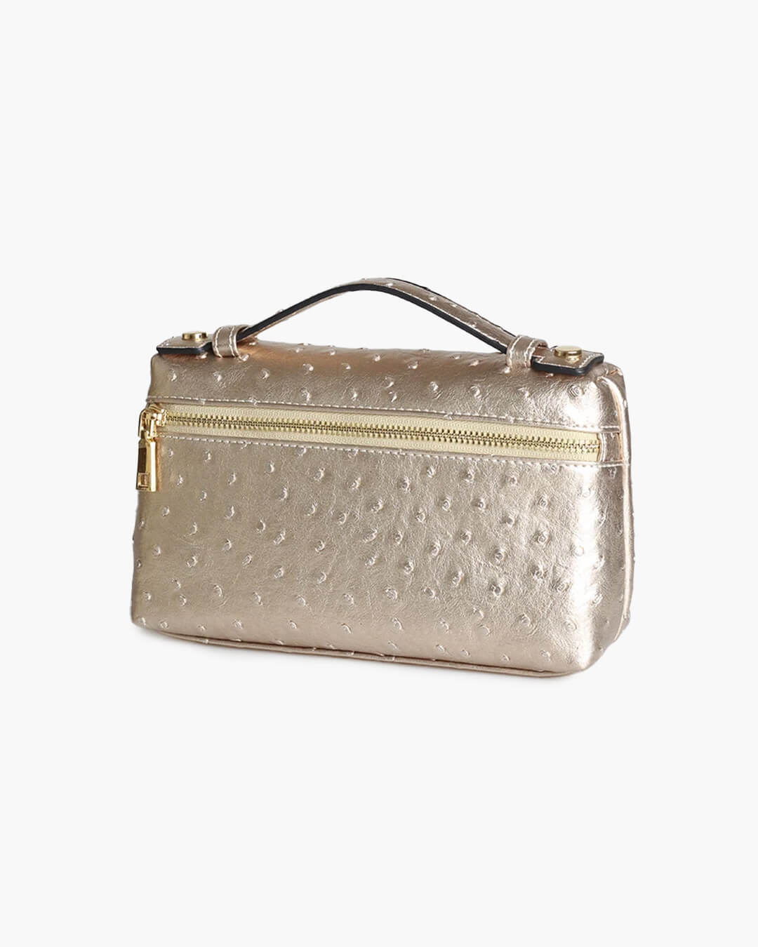 SOERA Bianca Ostrich Pattern Bag - Handbags - Gold