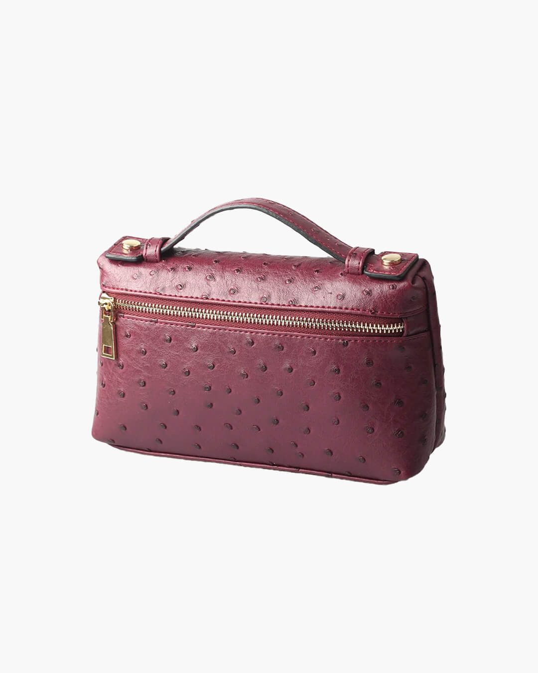 SOERA Bianca Ostrich Pattern Bag - Handbags - Maroon