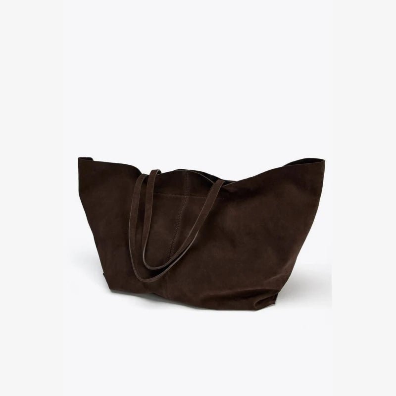 SOERA Cynthia Large Suede Tote Bag - Handbags - 3256809788164235-;Sd1763048698109734366 Khaki