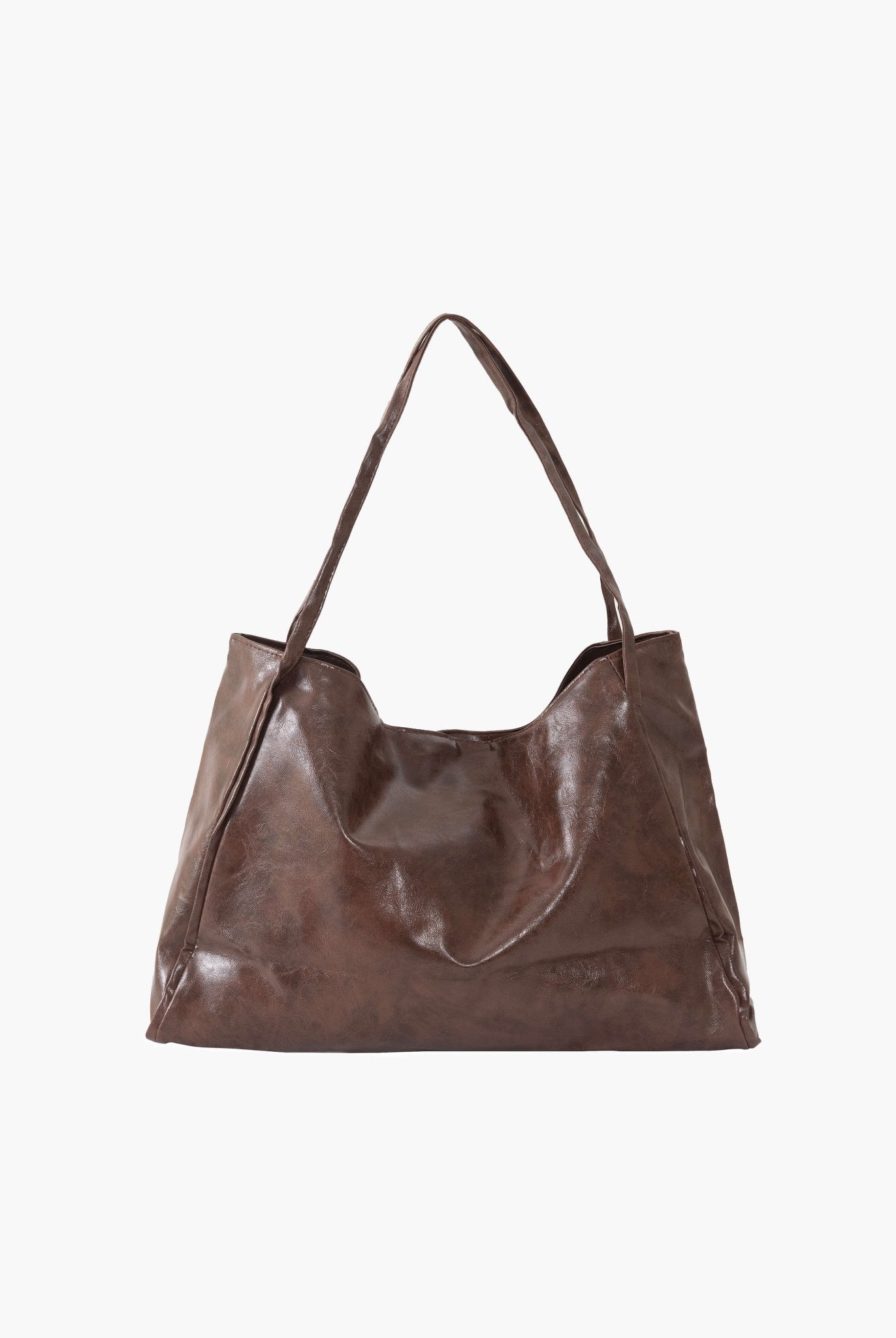 SOERA Diane Shopper Bag - Handbags - Soera-Diane-Faux-Leather-Bag-Burgundy-Brown Brown Regular