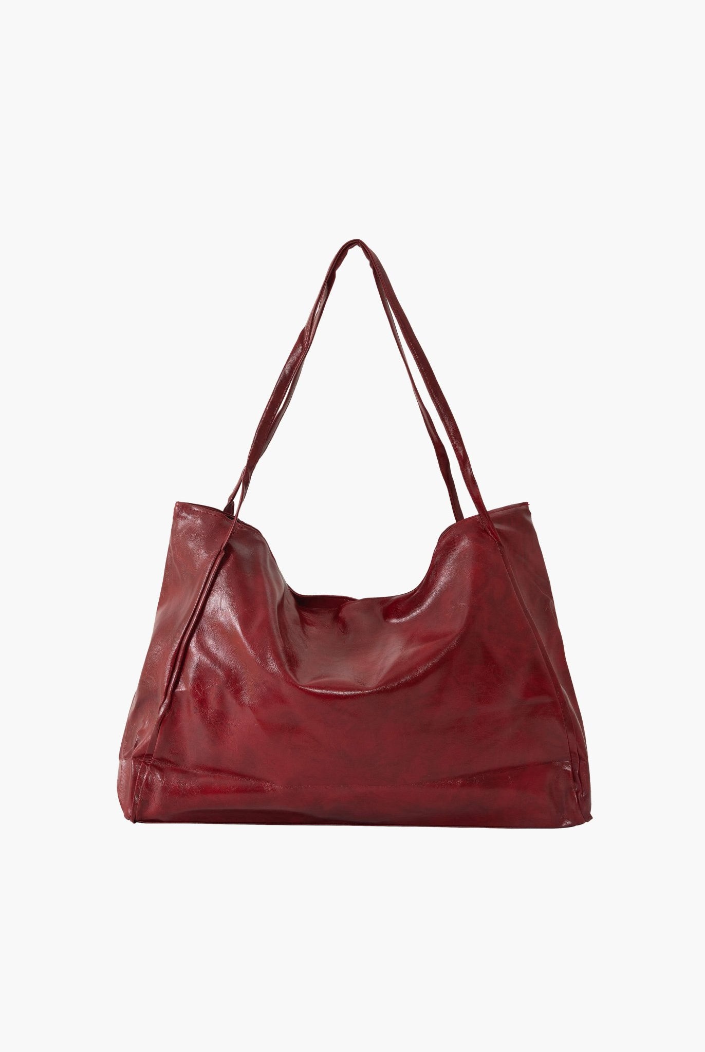 SOERA Diane Shopper Bag - Handbags - Soera-Diane-Faux-Leather-Bag-Burgundy Burgundy Regular