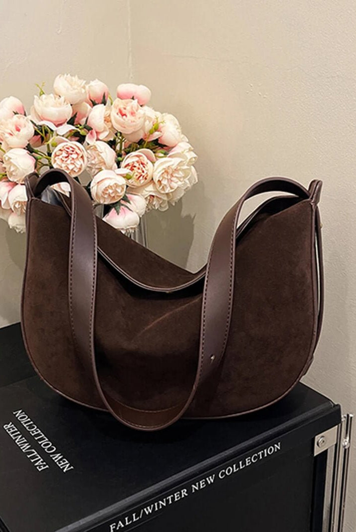 SOERA Lily Faux Suede Bag - Handbags - Soera-Lily-Faux-Suede-Bag-Beige Beige Regular