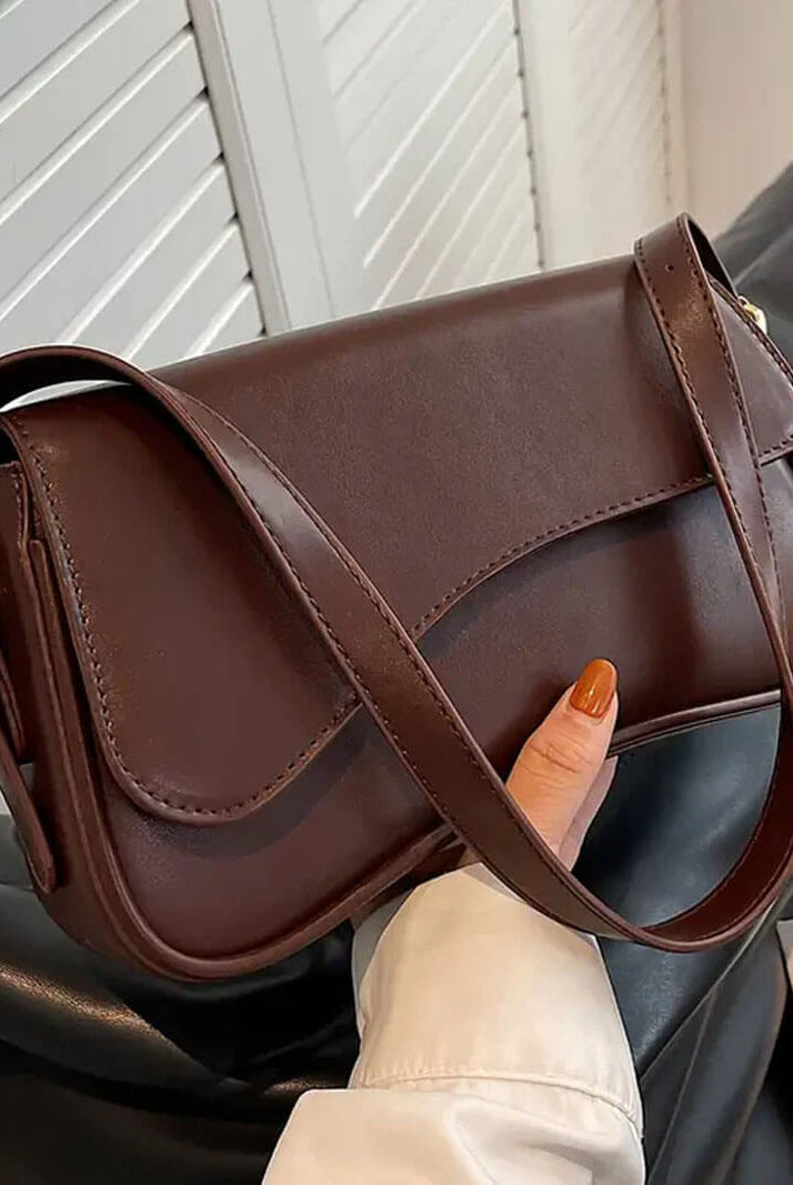 SOERA Mila Shoulder Saddle Bag - Handbags - Soera-Mila-Shoulder-Bag-Silver Silver Regular