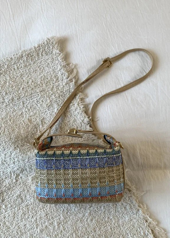 SOERA Raphaela Woven Raffia Sling Bag - Handbags - 1005009607229453-;Gh1774869390937497644 Khaki