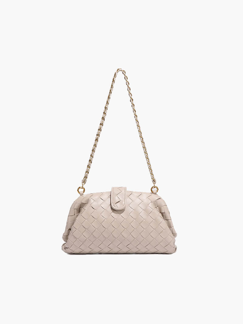 SOERA Tessa woven clutch - Handbags - Soera-Tessa-bag-creme Creme