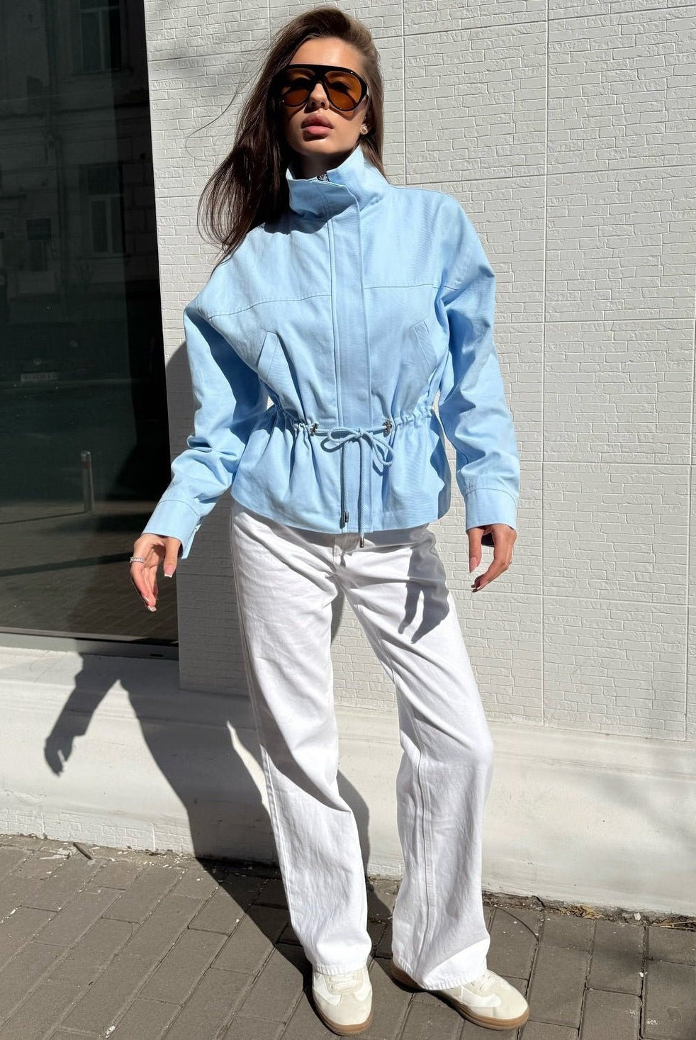 SOERA Esther Stand Collar Jacket - Jacket - SOERA-381763-BLU-S-58147 Blue S