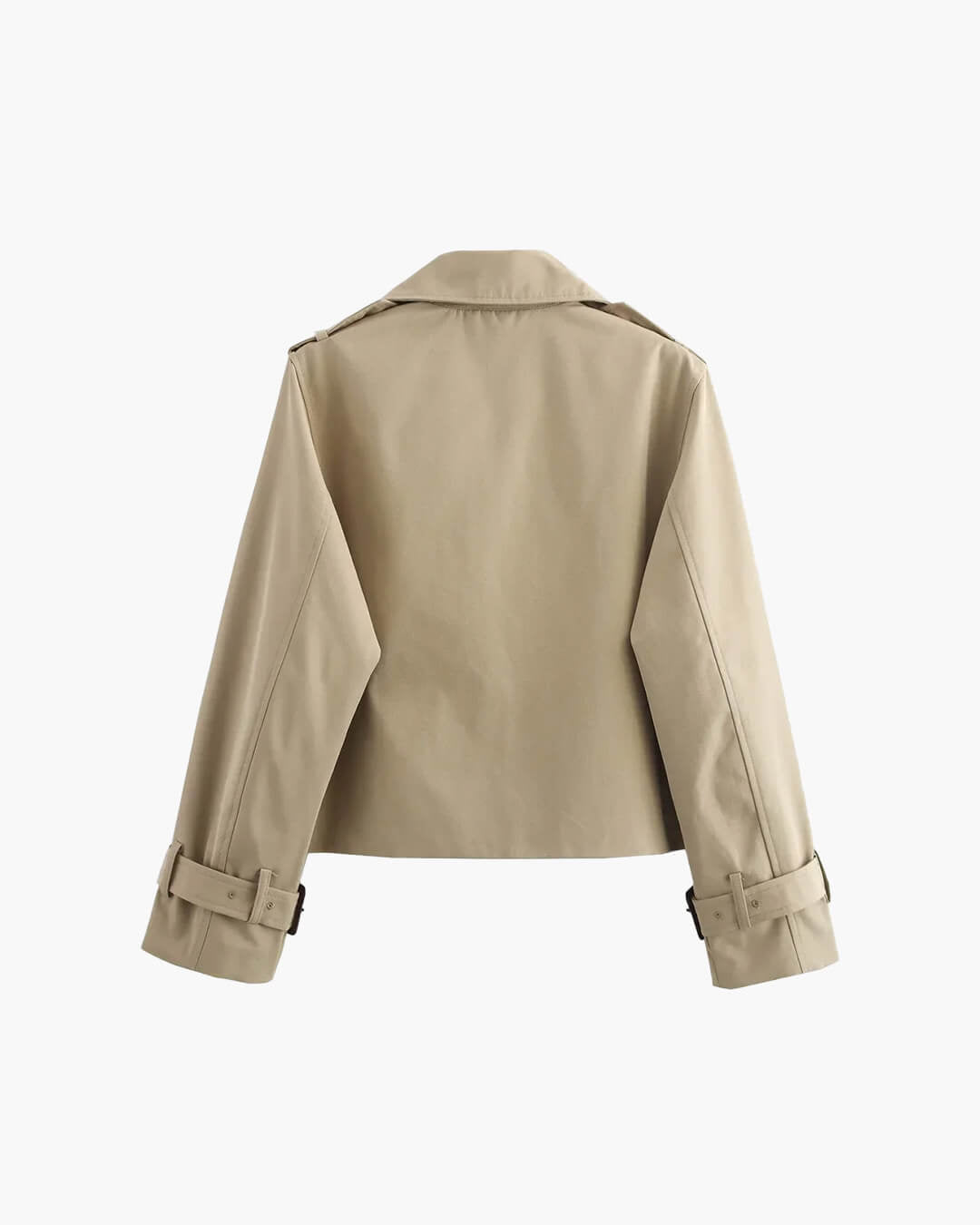 SOERA Bellatrix Cropped Trench Coat - Jackets - 1005008092972146-;YH1773321573714564903 Black L