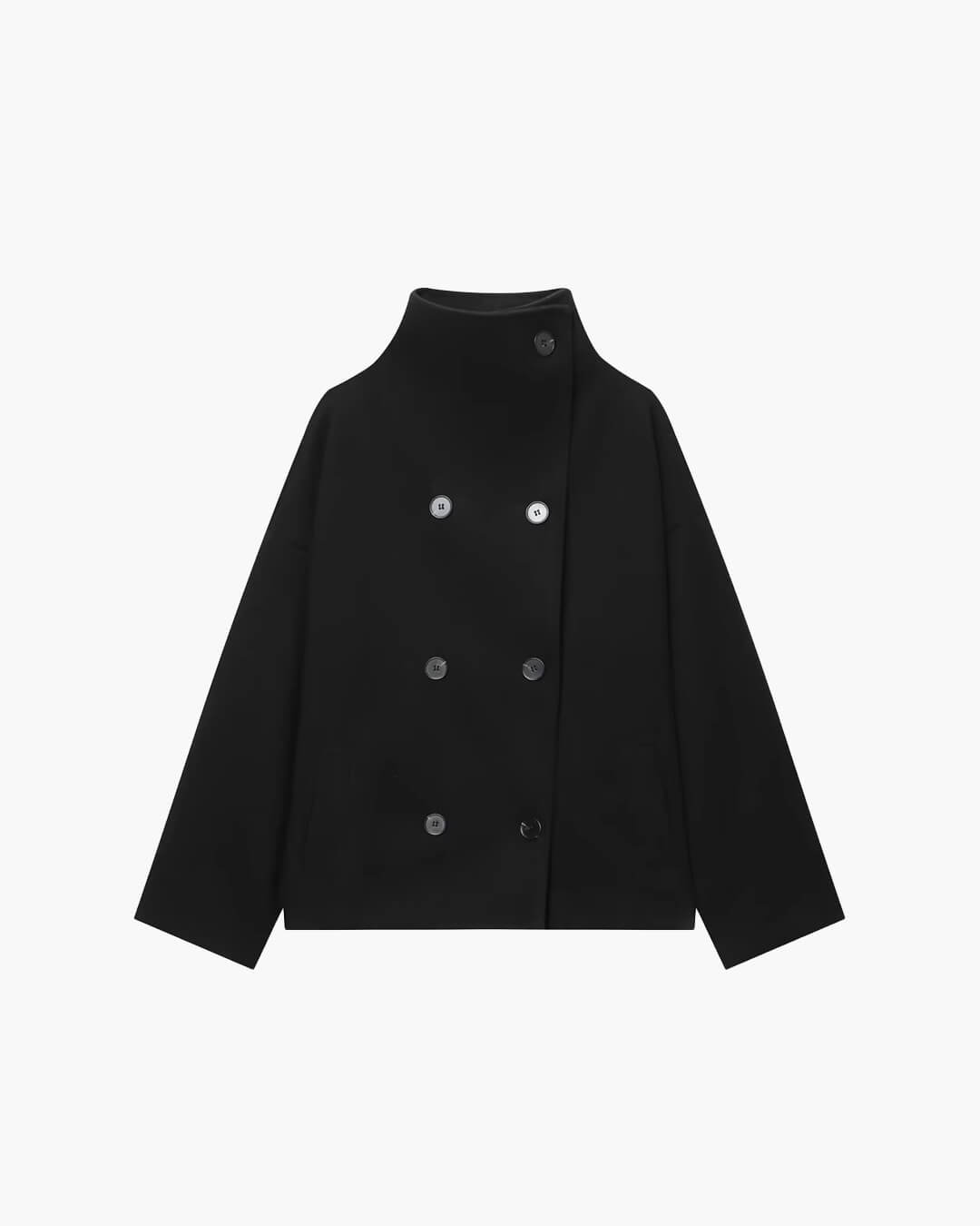 SOERA Clarissa Jacket with Stand Collar - Jackets - Black XS