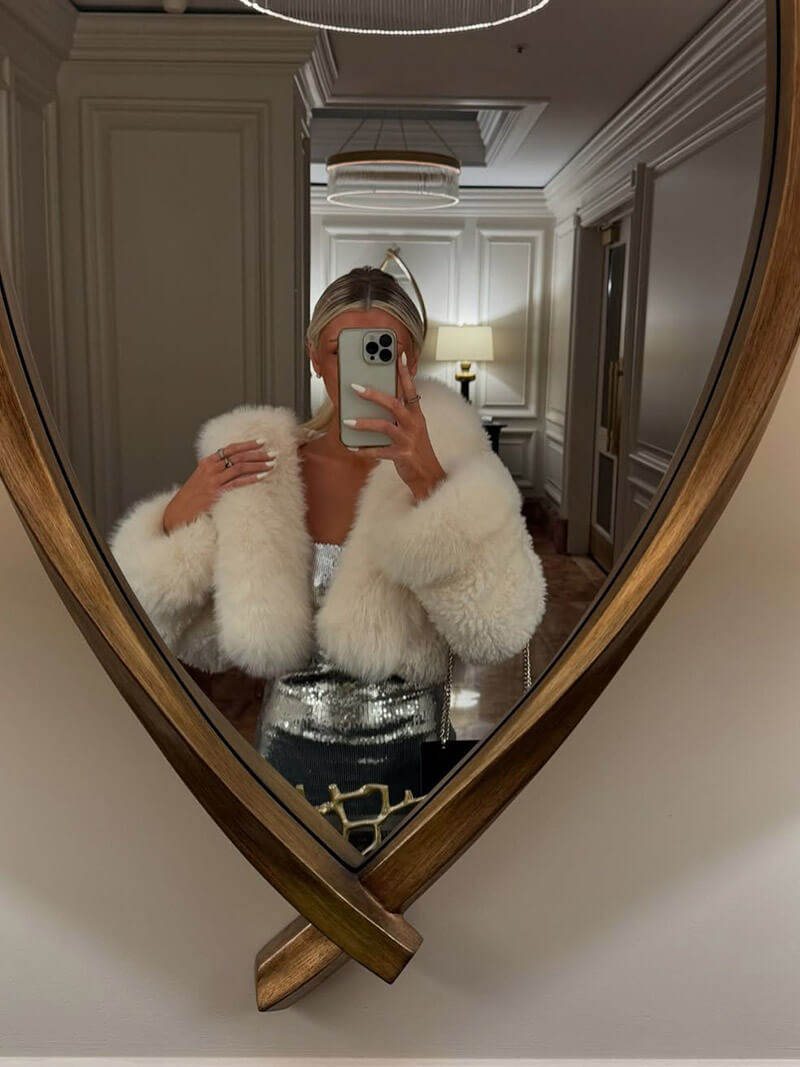 SOERA Henna Faux Fur Jacket - jackets - White L