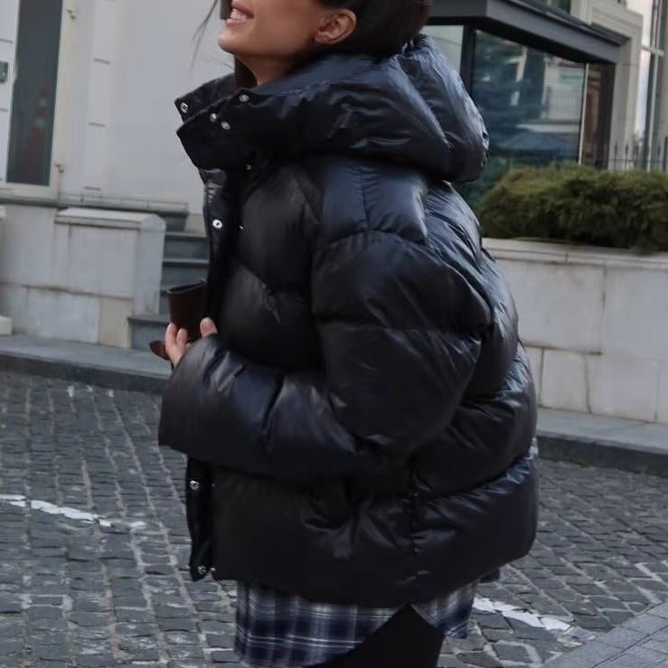 SOERA Judy Crop Puffer Jacket - Jackets - Black L