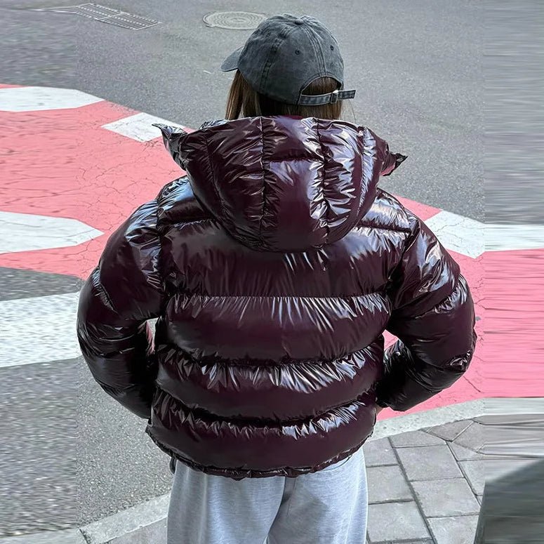 SOERA Nica Hooded Puffer Jacket - Jackets - Ui1762345864133017778 Burgundy M