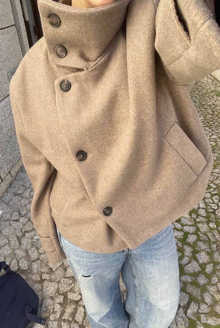 SOERA Ramona Jacket with Stand Collar - jackets - Beige L