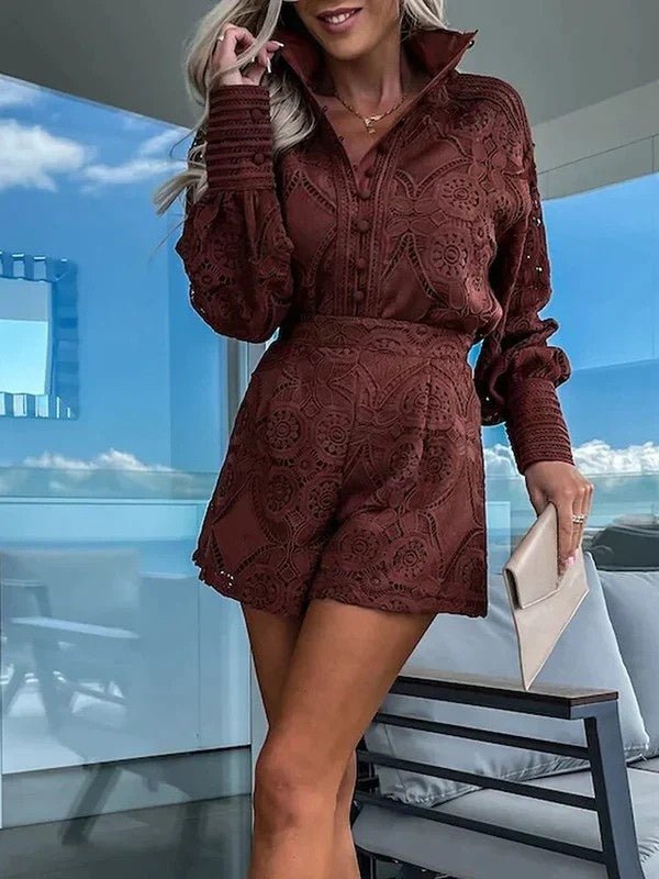 SOERA Bianca Summer Ibiza Ensemble - Matching Sets - Brown S