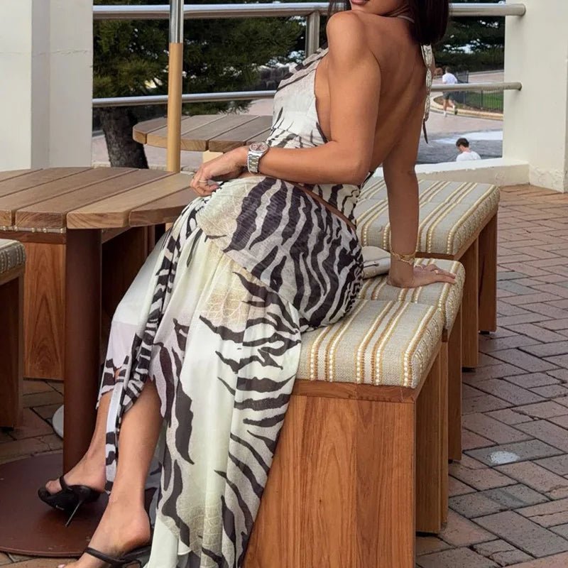 SOERA Mariana Halter Vest & Leopard Skirt Set - Matching Sets - SOERA-572611-DEF-OS-57540 M
