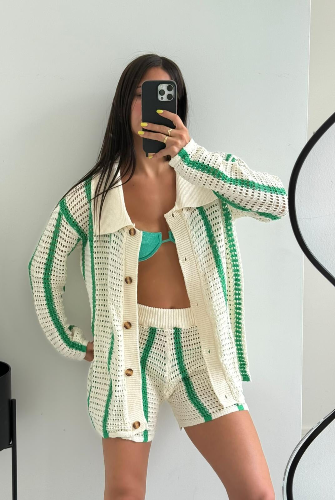 SOERA Vera Striped Crochet Two-Piece Set - Set - SOERA-544003-S-OS-49923 S