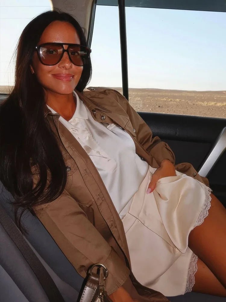 SOERA Davina High Waisted Satin Mini Shorts - Shorts - 1005011766982971-;vt1774869390682388002 S