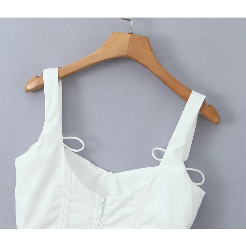 SOERA Karley Ruffled Hem Corset Top - Womenโs Tops - 1005007082265843-;Cw1771494652190828072 L