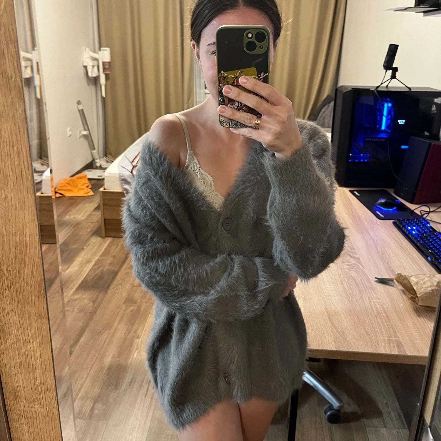 Cardigan lavorato a maglia Terry Cozy