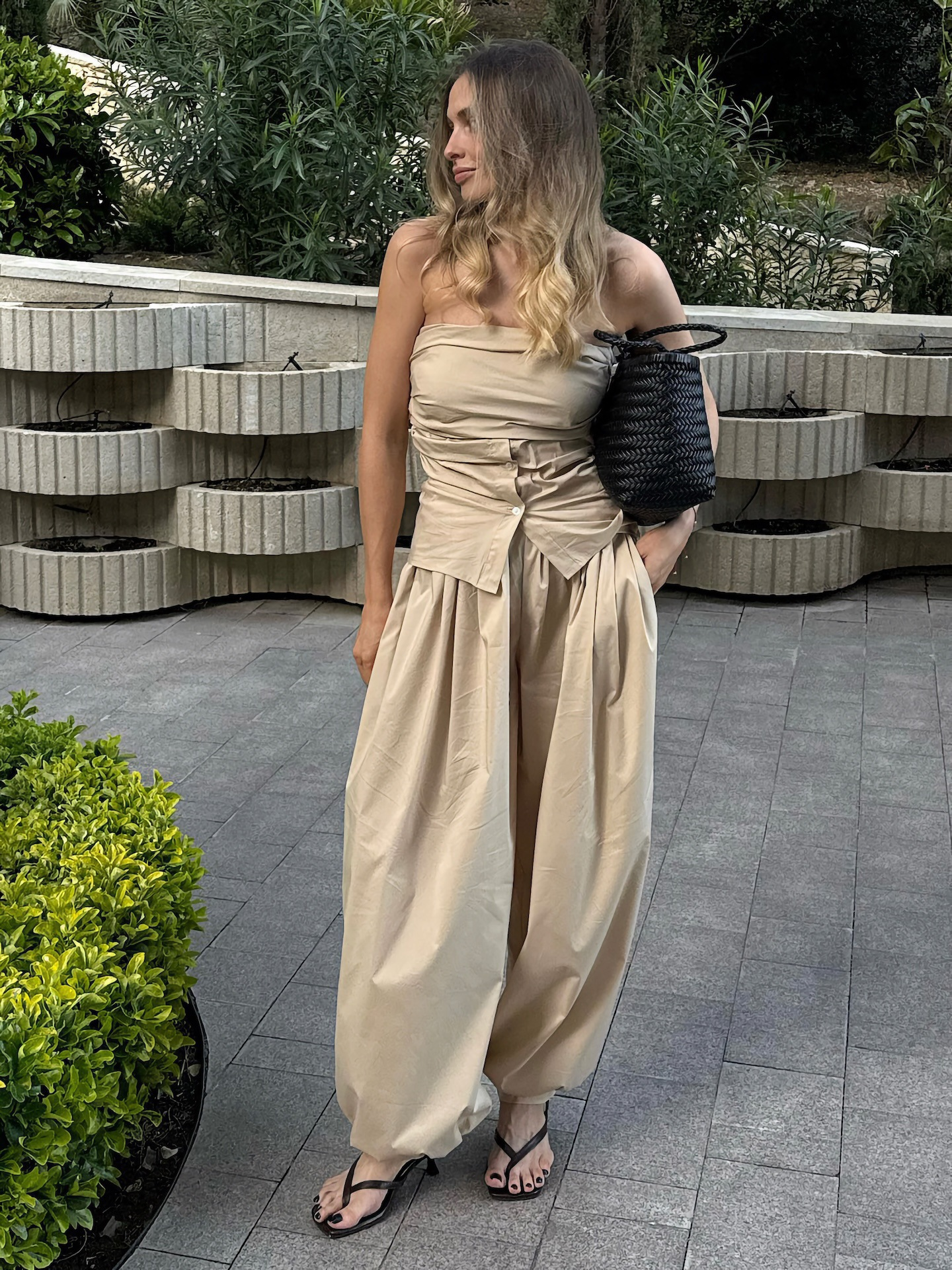 Kerry pantaloni balloon a vita alta