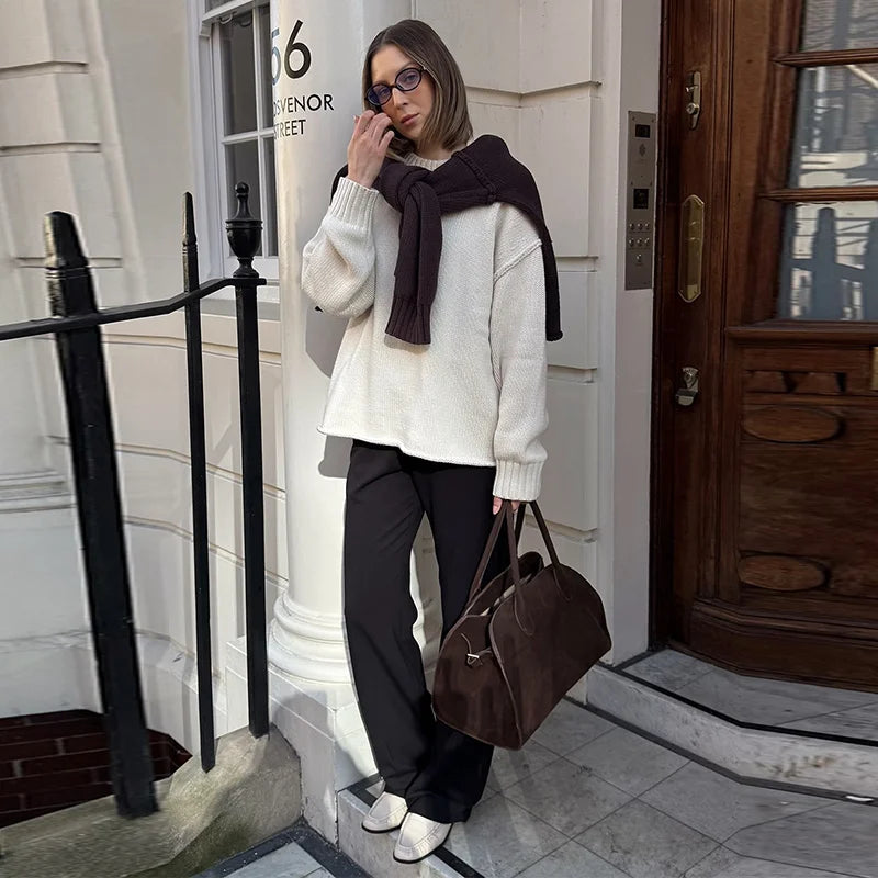 Pullover lavorato a maglia larga Joyce