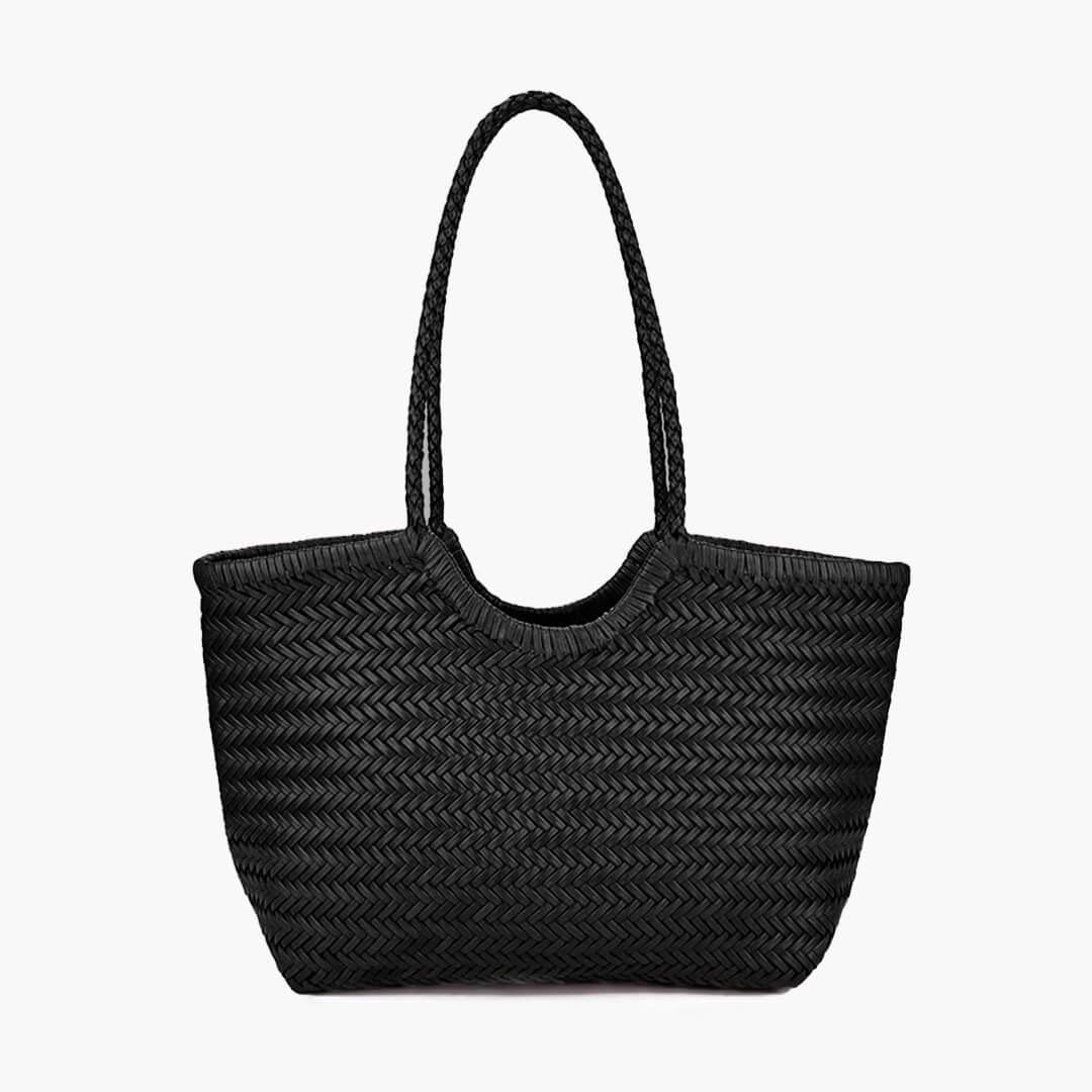 Borsa Rica intrecciata in finta pelle