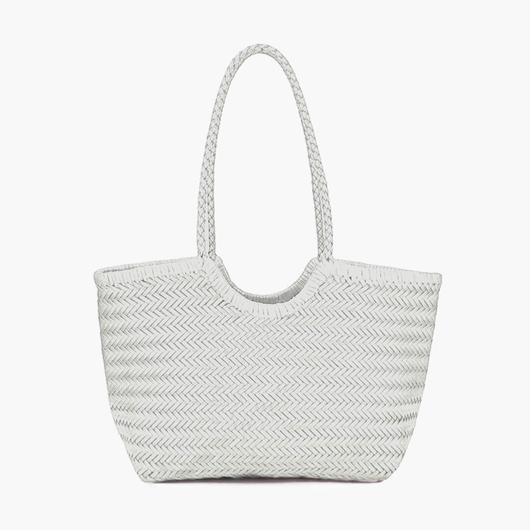 Borsa Rica intrecciata in finta pelle