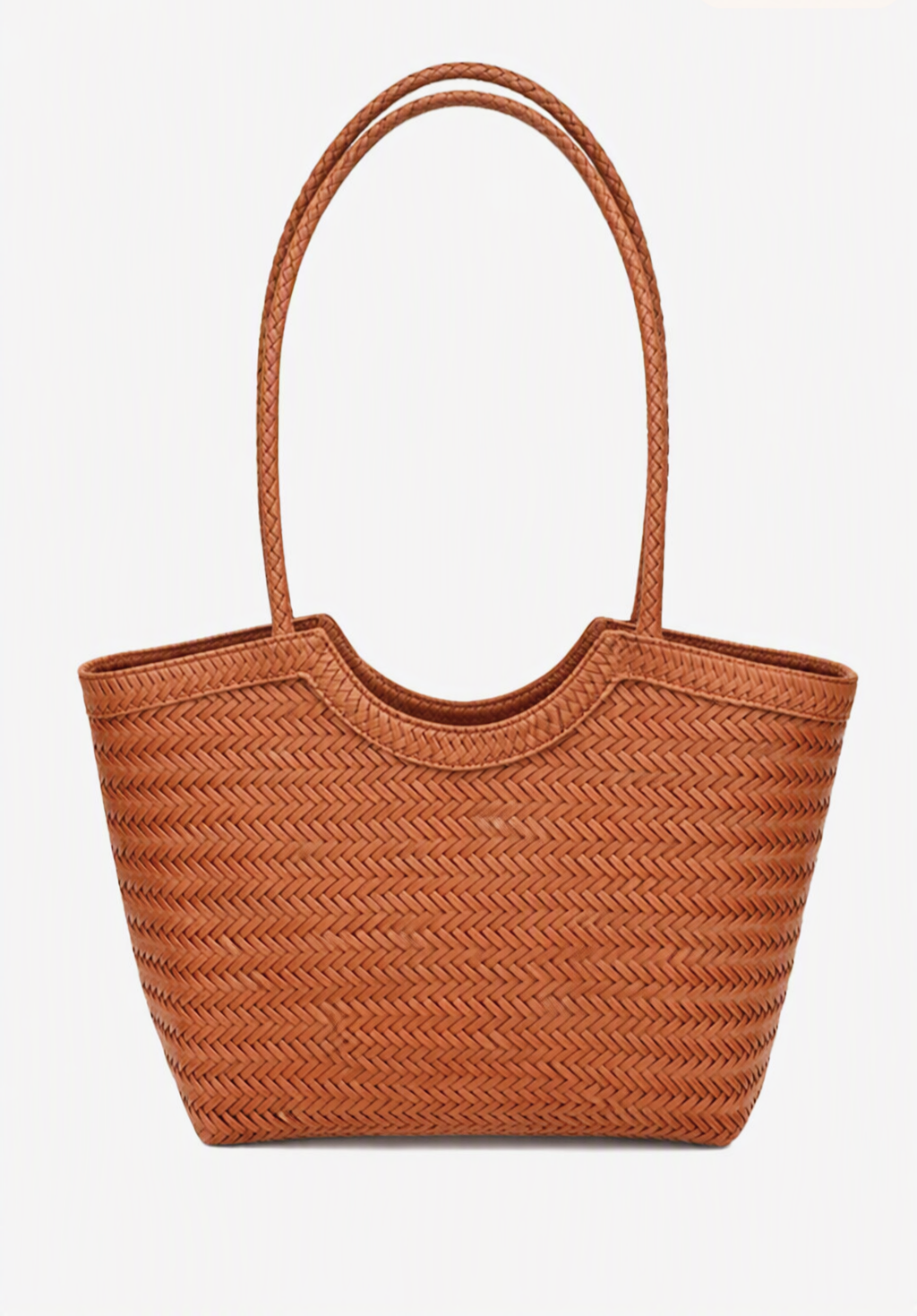 Rica Woven Faux Leather Bag