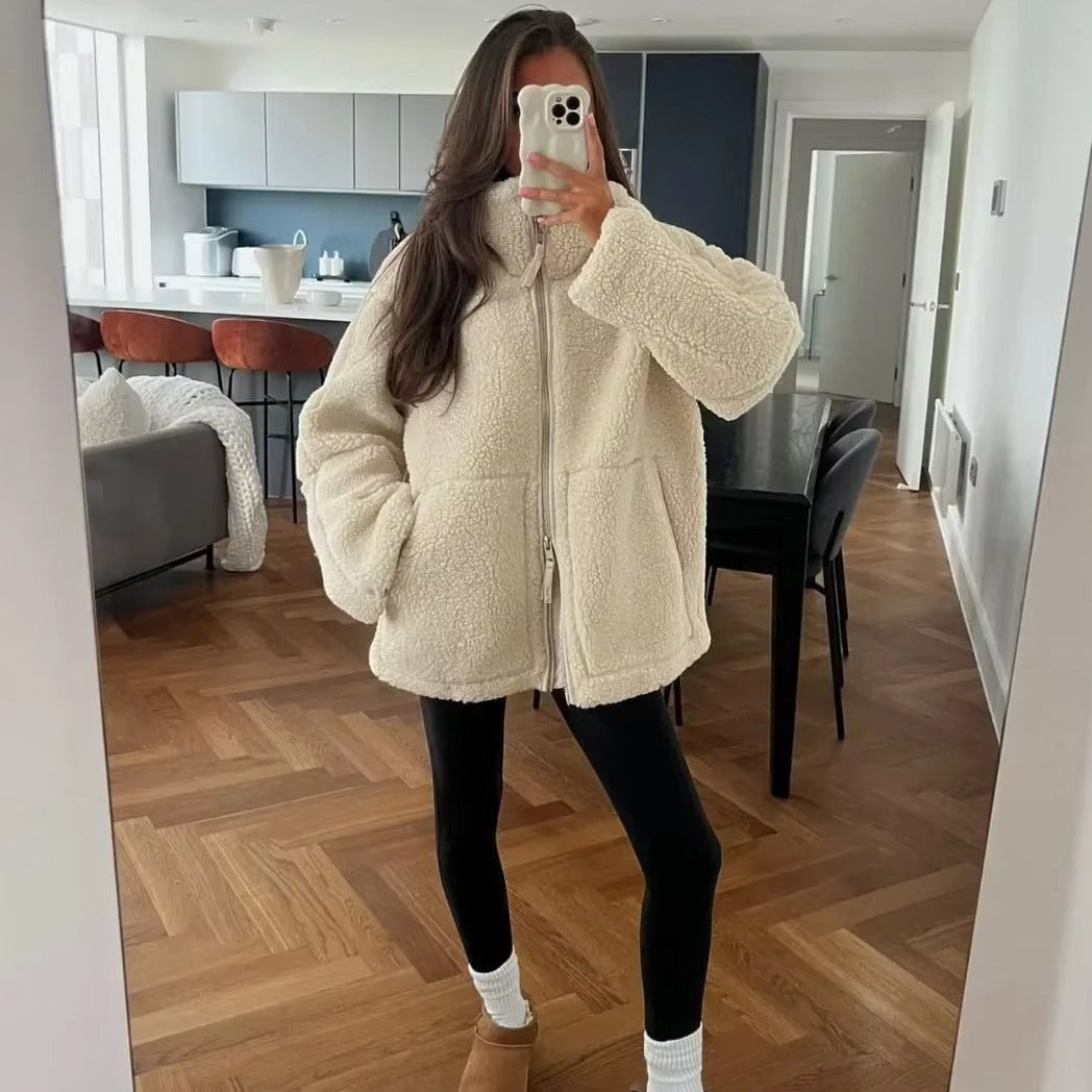 Giacca Teddy con Zip Susan