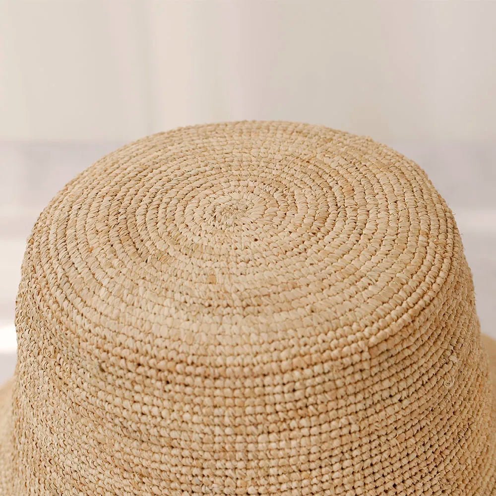 SOERA Ariel Raffia Bucket Hat - Accessories -  Light Brown 56-58 cm