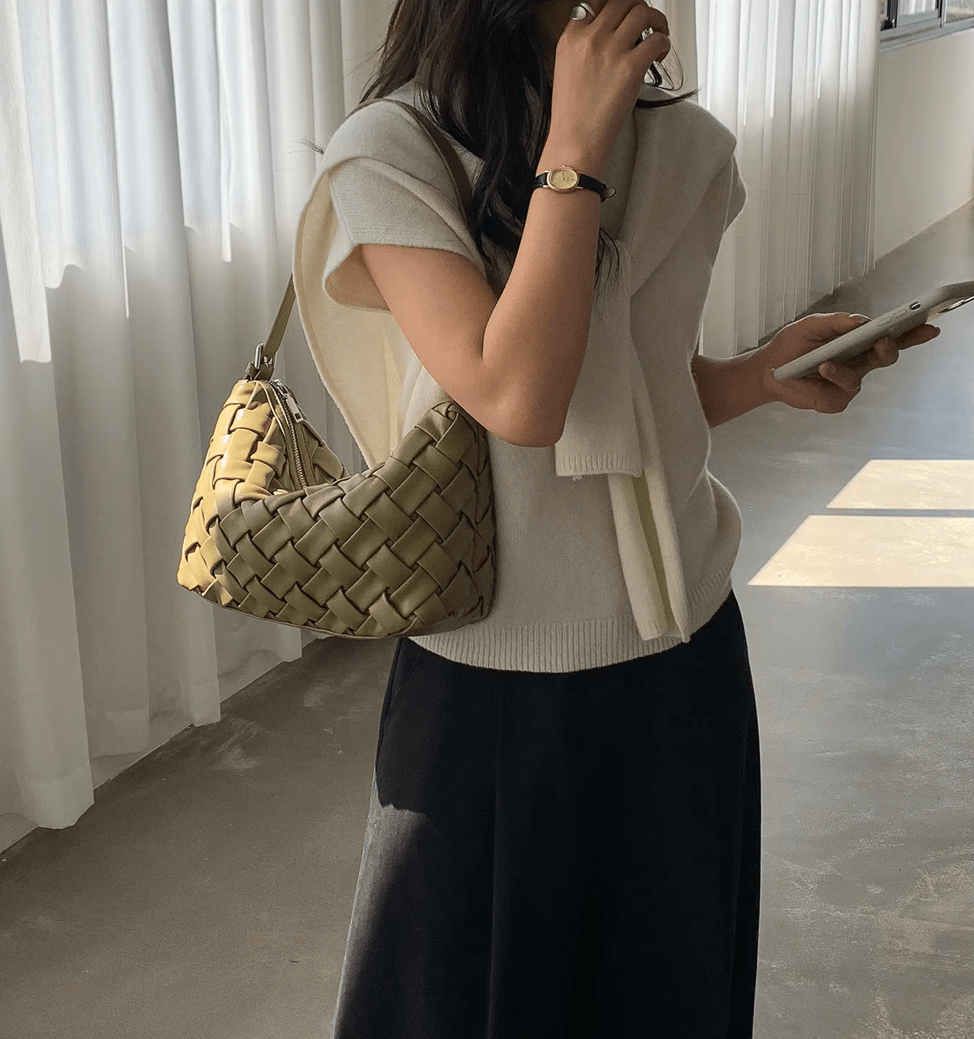 SOERA Angela Minimalist Hobo Shoulder Bag - Bag - SOERA-248579-WHI-OS-28771 White